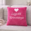 Kép 1/4 - Hímzett párna - Legjobb keresztanya