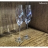 Kép 3/3 -  Swarovski pohár szett -  Virágos szív díszítéssel - Ajándék esküvőre - Ajándék ötlet házassági évfordolóra