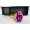 Kép 4/4 - Fém Rózsa dobozban - Lila - Szerelmes ajándék - Ajándék nőknek