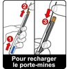 Kép 6/7 - Golyóstoll, háromszínű, nyomósirónnal egyben, BIC "4 Colours" + grafitbél