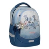 Kép 2/6 - Iskolatáska, cipzáras, BELMIL "Leisure Plus Shine like a Star Jeans", csillag