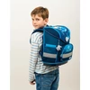 Kép 7/7 - Iskolatáska, mágneszárral, BELMIL "Compact Racing Blue Neon", versenyautó