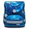 Kép 1/7 - Iskolatáska, mágneszárral, BELMIL "Compact Racing Blue Neon", versenyautó