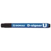 Kép 1/3 - Alkoholos marker, 2-4 mm, kúpos, DONAU "D-signer U", fekete