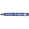 Kép 2/3 - Alkoholos marker, 2-4 mm, kúpos, DONAU "D-signer U", kék