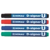 Kép 3/3 - Alkoholos marker, 2-4 mm, kúpos, DONAU "D-signer U", piros