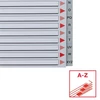 Kép 5/6 - Regiszter, műanyag, A4, A-Z, ESSELTE, szürke