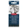 Kép 1/8 - Tűfilc szett, 0,05 / 0,1 / 0,2/ 0,3 / 0,5 / 0,8 mm, DERWENT "Line Marker", fekete