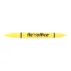 Kép 1/3 - Szövegkiemelő, 1,0 / 4,0 mm, kétvégű, FLEXOFFICE "HL01", sárga