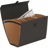 Kép 2/2 - Harmonikatáska, karton, 19 rekeszes, FELLOWES "Bankers Box Handifile", fekete