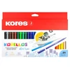 Kép 1/5 - Filctoll készlet, kimosható, KORES "Korellos", 24 különböző szín