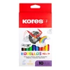 Kép 1/4 - Filctoll készlet, 1-3 mm, kétvégű, kimosható, KORES "Korellos 2in1", 10 különböző szín