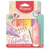 Kép 2/4 - Szövegkiemelő készlet, 1-5 mm, MAPED "Fluo Peps Flex Pastel", pasztell szín, vegyes készletek