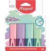 Kép 1/5 - Szövegkiemelő készlet, 1-5 mm, MAPED "Glitter Fluo Peps", vegyes pasztell színek