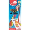 Kép 1/2 - Színes ceruza készlet, kétvégű, háromszögletű, MAPED "Color`Peps Duo", 24 különböző szín