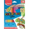 Kép 1/3 - Színes ceruza készlet, háromszögletű, MAPED "Color`Peps Star", 36 különböző szín
