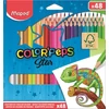 Kép 1/3 - Színes ceruza készlet, háromszögletű, MAPED "Color`Peps Star", 48 különböző szín