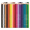 Kép 2/3 - Akvarell ceruza készlet, háromszögletű, ecsettel, MAPED "Color`Peps", 24 különböző szín