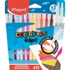 Kép 1/8 - Filctoll készlet, 3,6 mm, törölhető, MAPED "Color`Peps Oops!", 10 + 2 különböző szín