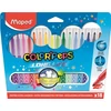 Kép 1/2 - Filctoll készlet, mosható, MAPED "Color`Peps Long Life", 18 különböző szín