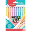 Kép 1/2 - Filctoll készlet, 2,8 mm, kimosható, MAPED "Color`Peps Pastel", 10 különböző pasztell szín