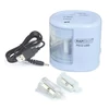 Kép 3/6 - Hegyező, kétlyukú, asztali, elemes, USB töltővel, RAPESCO"PS12-USB", világoskék