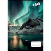 Kép 1/2 - Füzet, tűzött, A4, kockás, 32 lap, COOL BY VICTORIA, "Aurora borealis", "87-32"