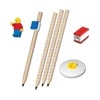 Kép 2/4 - Grafitceruza szett, HB, hegyezővel, radírral, mini figurával, LEGO