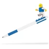 Kép 3/3 - Zseléstoll, 0,7 mm, kupakos, mini figurával, LEGO, kék