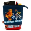 Kép 3/3 - Tolltartó, cipzáras, pop-up, LEGO "Ninjago Together", kék-piros-mintás