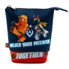 Kép 1/3 - Tolltartó, cipzáras, pop-up, LEGO "Ninjago Together", kék-piros-mintás