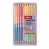 Kép 1/3 - Színes ceruza készlet, kétvégű, háromszögletű, APLI "Pastel Duo", 24 különböző pasztel  szín