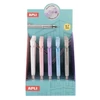 Kép 2/3 - Nyomósirón display, 0,7 mm, hegyezővel,  rázós, APLI, vegyes színekben, 25 db