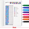 Kép 3/3 - Zseléstoll, 0,35 mm, nyomógombos, PENTEL "EnerGelX BL107", türkiz