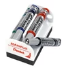 Kép 2/3 - Táblamarker készlet, 6 mm, kúpos hegy, PENTEL "Maxiflo", 4 különböző szín