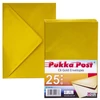 Kép 1/5 - Boríték, C6, szilikonos, PUKKA PAD "Gold", arany