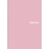 Kép 3/4 - Spirálfüzet, A5, kockás, 80 lap, PP borító, SHKOLYARYK "Genius Pastel", vegyes