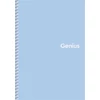 Kép 1/4 - Spirálfüzet, A5, kockás, 80 lap, PP borító, SHKOLYARYK "Genius Pastel", vegyes