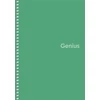 Kép 3/4 - Spirálfüzet, A5, kockás, 80 lap, PP borító, SHKOLYARYK "Genius", vegyes