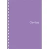 Kép 4/4 - Spirálfüzet, A5, kockás, 80 lap, PP borító, SHKOLYARYK "Genius", vegyes