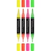Kép 2/2 - Dekormarker készlet, 1,0 / 3,0 mm, kétvégű, akril, FABER-CASTELL "Shake&Paint", 4 különböző neon szín
