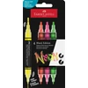 Kép 1/2 - Dekormarker készlet, 1,0 / 3,0 mm, kétvégű, akril, FABER-CASTELL "Shake&Paint", 4 különböző neon szín