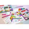 Kép 4/4 - Filctoll készlet, FABER-CASTELL "Unikornis" 10 különböző szín + 3 csillámos