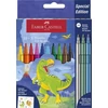 Kép 1/4 - Filctoll készlet, FABER-CASTELL "Dinoszaurusz" 10 különböző szín + 3 metál
