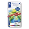Kép 1/4 - Akvarell ceruza készlet, hatszögletű, fémdobozos, STAEDTLER® "146 10G", 12 különböző szín