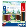 Kép 1/2 - Színes ceruza készlet, hatszögletű, STAEDTLER "Noris Colour 185", 20 + 4 különböző szín