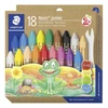 Kép 1/3 - Zsírkréta, vastag, hatszögletű, STAEDTLER "Noris Junior 224", 18 különböző szín