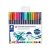 Kép 1/5 - Ecsetirón készlet, 0,5-0,8 / 1,0-6,0 mm, kétvégű, STAEDTLER "3001", 18 szín