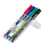 Kép 2/3 - Alkoholos marker készlet, OHP, 0,4 mm, STAEDTLER "Lumocolor® 313 S", 4 különböző szín