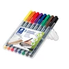 Kép 2/6 - Alkoholos marker készlet, OHP, 0,4 mm, STAEDTLER "Lumocolor® 313 S", 8 különböző szín